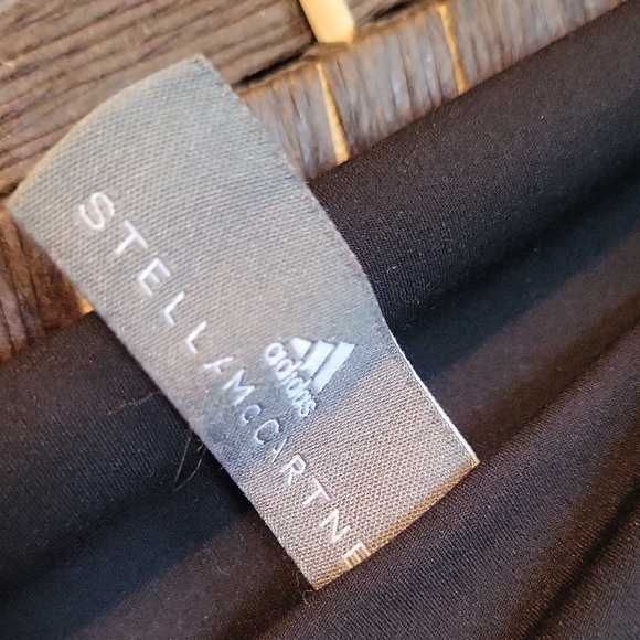 Adidas by Stella McCartney Black Leggings with Foot Straps - Picture 2 of 7